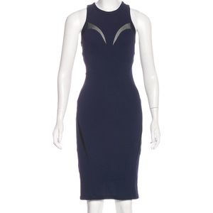Yigal Azrouël Mesh Sheath Dress